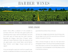 Tablet Screenshot of barberwines.com